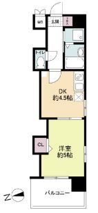 レジディア博多の間取り画像