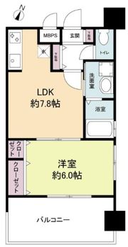 レジディア博多IIの間取り画像