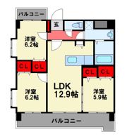 サン・ビオ空港通りの間取り画像