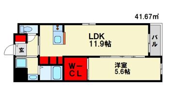 フラントートの間取り画像