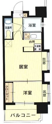 エステート・モア・シャトー薬院の間取り画像