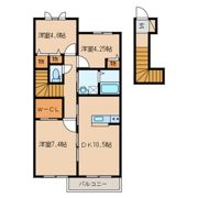 メゾン上方B棟の間取り画像