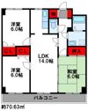 クレスティ空港前の間取り画像