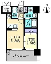 ラ・エスパシオ箱崎の間取り画像