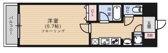 ピュアドームエクサイト博多の間取り画像
