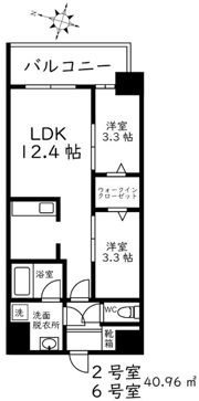 MODERN PALAZZO大名の間取り画像
