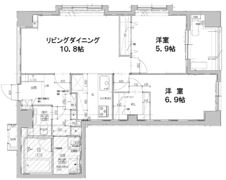 プライマル福岡平尾の間取り画像