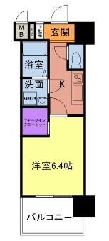 ウェルブライト博多の間取り画像