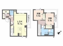 シャーメゾンハマヴィラガーデン警固の間取り画像