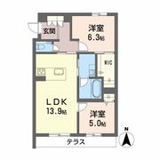 グランフォレスト赤坂の間取り画像