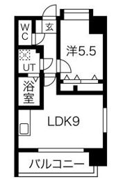 クロス天神南の間取り画像