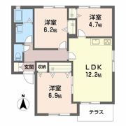 コートヴェール南片江IIKの間取り画像