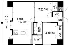 ニューガイアリルーム九大病院前No.66の間取り画像