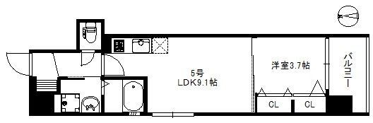 Modern Palazzo姪浜Northの間取り画像