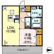 D-roomグランクリュ姪浜の間取り画像