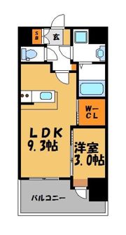 コモテリア渡辺通の間取り画像