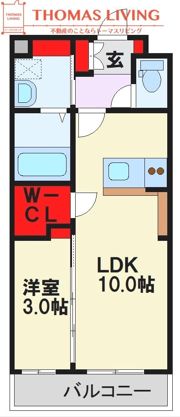 エフパルク大橋IIの間取り画像