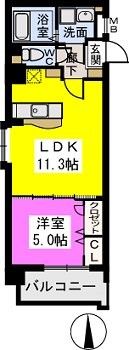 リバーランド姪浜の間取り画像