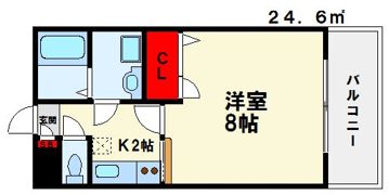 エンクレスト博多の間取り画像