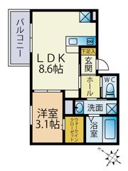 スペリオーレ別府南の間取り画像