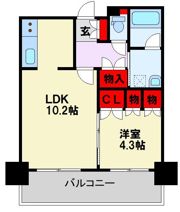 RJRプレシア博多駅前の間取り画像