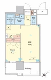 RJRプレシア大橋駅前の間取り画像