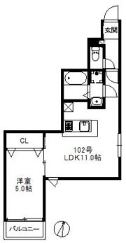 RINX姪浜の間取り画像