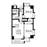 ヒルクレスト百道の間取り画像