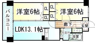 ラビータ高宮の間取り画像