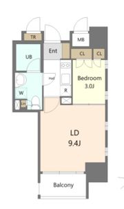 パークレジデンシャル博多の間取り画像