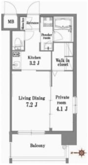 エンクレスト博多Belleの間取り画像