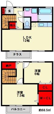 メゾン・ド・セルフィーユの間取り画像