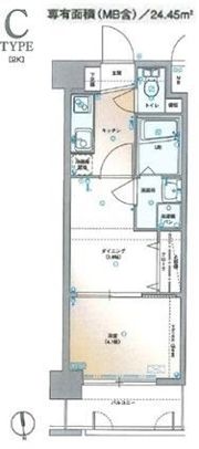 グランフォーレ桜坂ステーションプラザの間取り画像