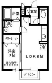 ロイヤルコート東那珂の間取り画像