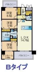 グランタイム都町の間取り画像