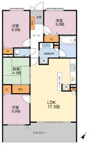 アクロス太宰府パークレジェンドの間取り画像