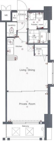 ネストピア県庁前の間取り画像