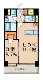 NOBLE RICH 博多の間取り画像