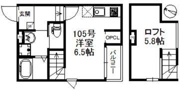 フォルトゥーナ竹下駅前の間取り画像