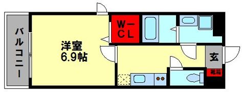 ネストピア天神東の間取り画像