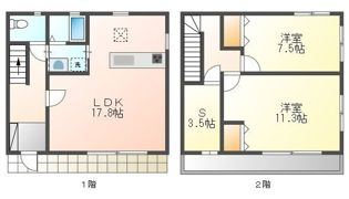 パルコート土井 B棟の間取り画像