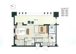 THE PALACE NAGAHAMA BAY（ザ・パレス長の間取り画像