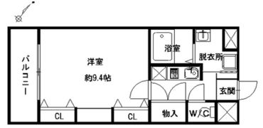 リンデン東薬院の間取り画像