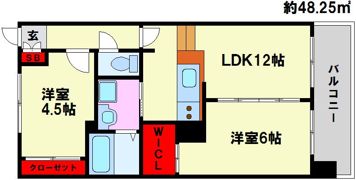 KDX清水レジデンスの間取り画像