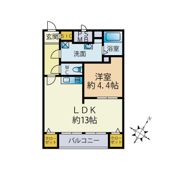 蓮葉マンションの間取り画像