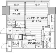アクタス渡辺通パークシティの間取り画像