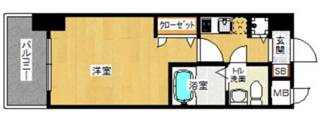 ピュアドーム箱崎アートリアの間取り画像