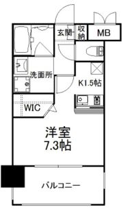 エンクレスト天神AVANTの間取り画像