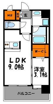 エンクレスト薬院大通の間取り画像