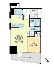 レーベン福岡天神ONE TOWERの間取り画像